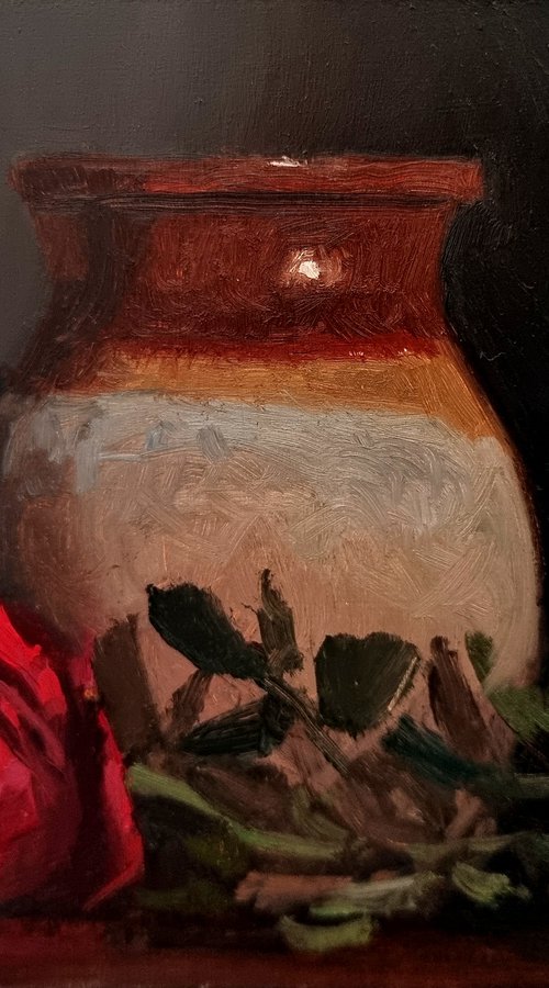 Jar and Rose by Pascal Giroud