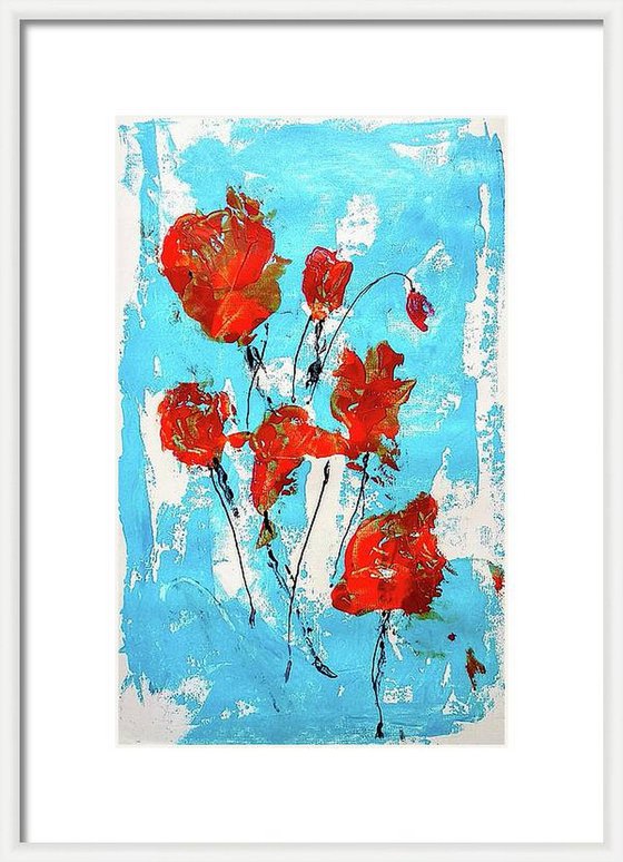Abstract Red Roses