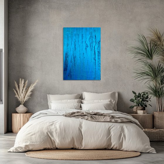 Hand-painted Blue Flow