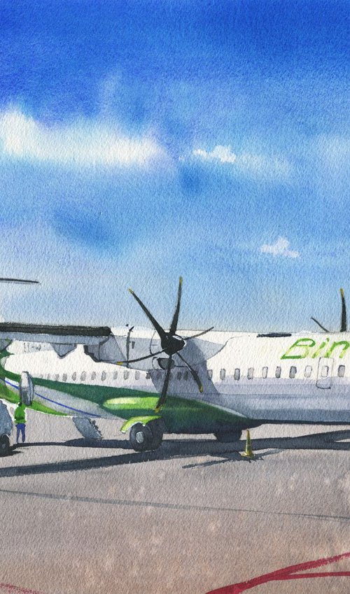 Airplane ATR-72 Binter canarias by Oleksii Iakurin