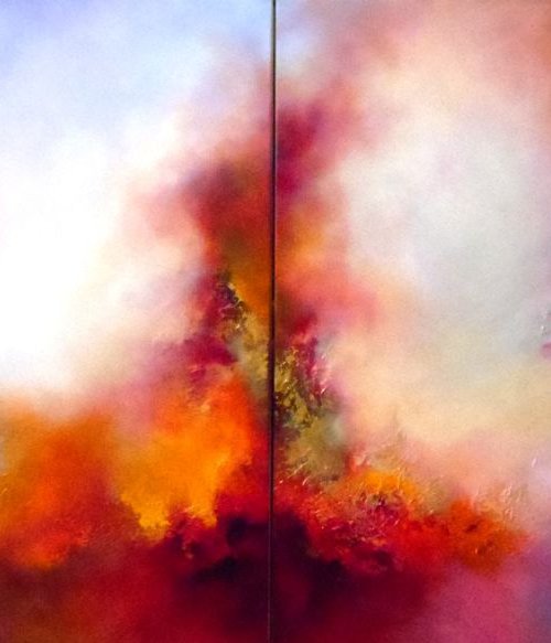 Organised Chaos II (XL Diptych) by Gillian Luff