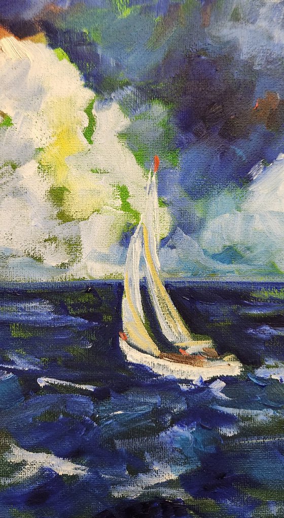 "Where the Wind Blows" - Sailboat - Sailing