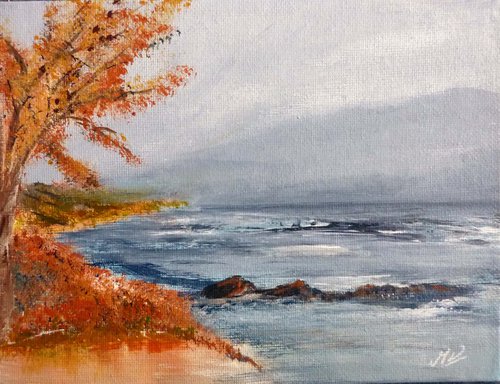 Lochside in Autumn by Margaret Denholm