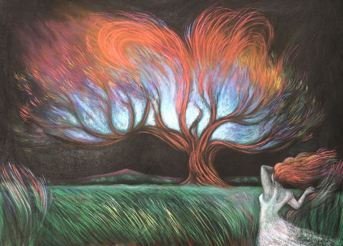 Radiant love ~ a tree full of colour and light by Phyllis Mahon