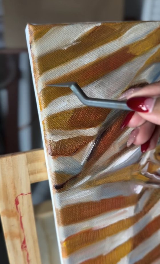Yellow Striped Cloth