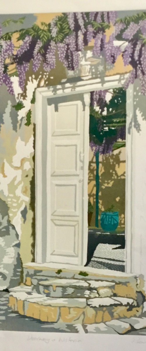 Doorway and Wisteria by Rosalind Forster