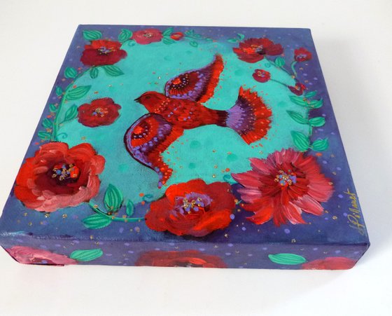 Bohemian flight 20 x 20 cm .