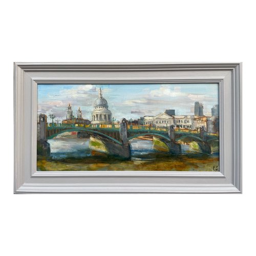 St.Paul's Cathedral. View from London Bridge by Eugenia Alekseyev