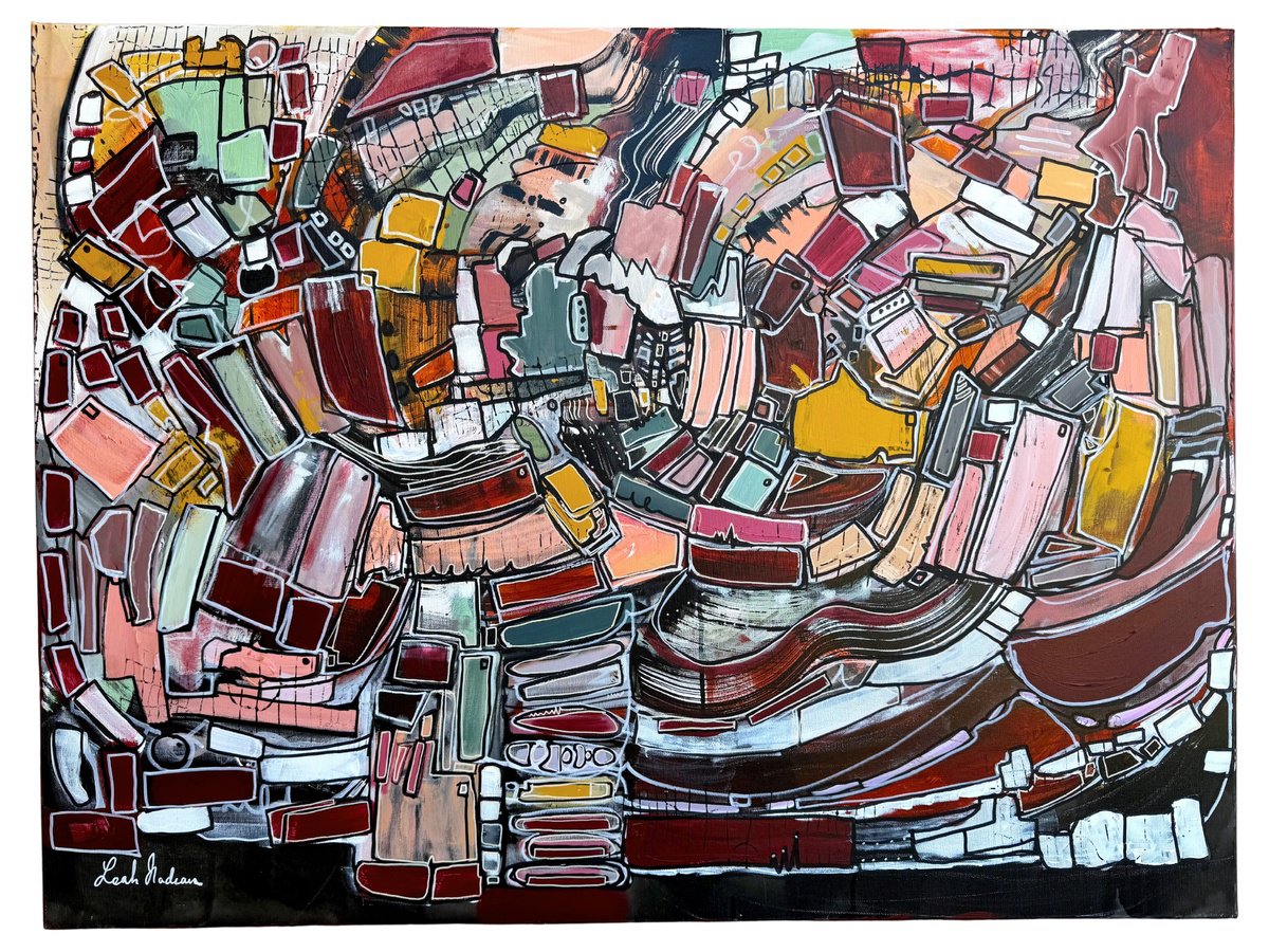 The Rose City By Leah Nadeau, 40 X 30, Artwork For Sale On Artfinder