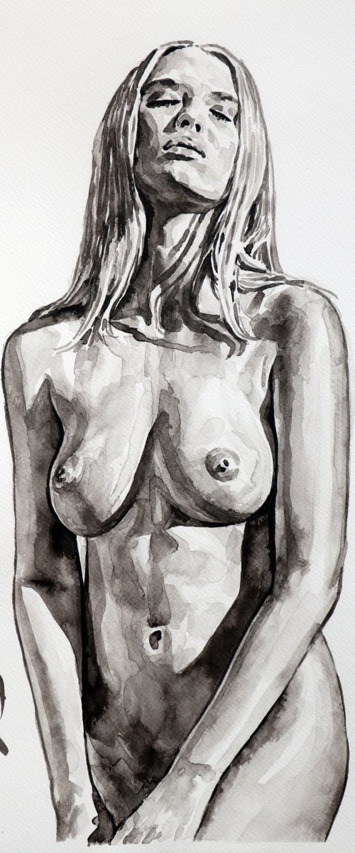 "Pure nudity"/ 25x45 cm by Tashe