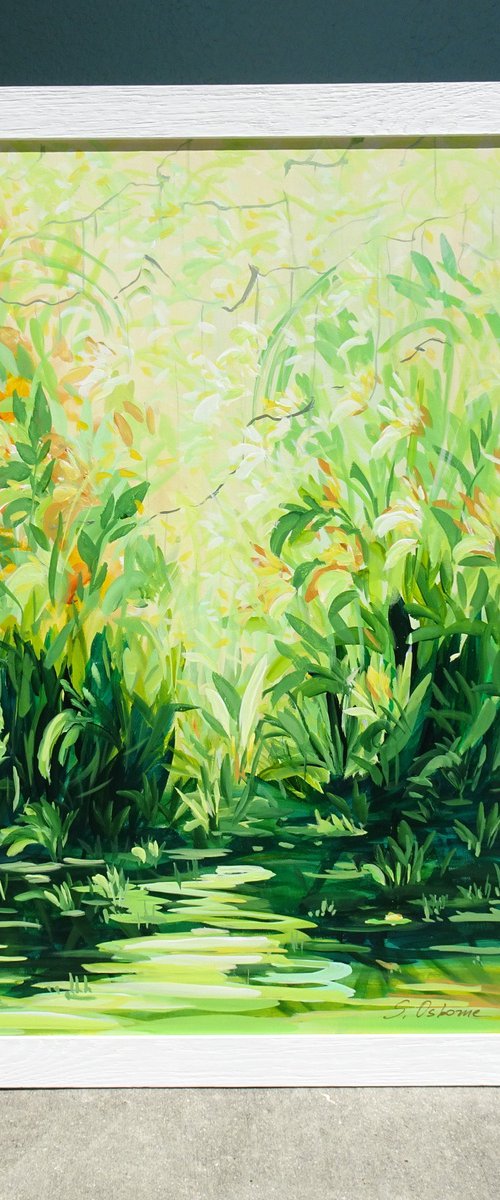Magic Garden Lily Pond II by Sveta Osborne