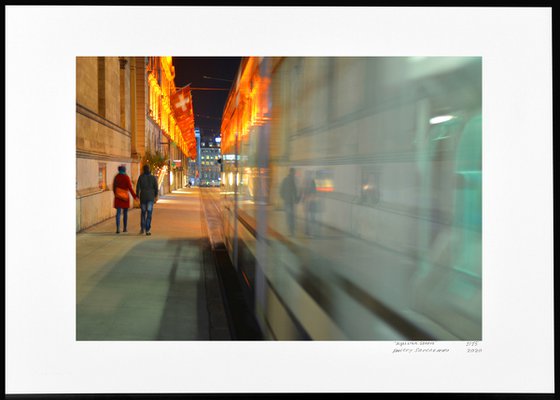 " Night tram. Geneva " Limited Edition 1 / 15