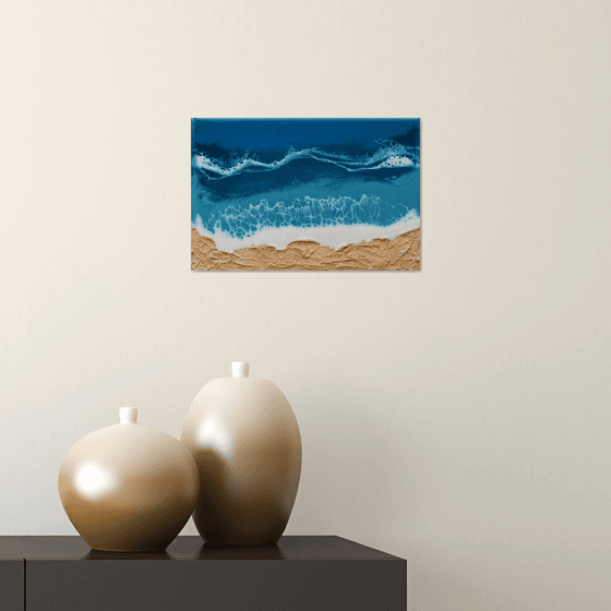 Feel the waves - original seascape epoxy resin artwork