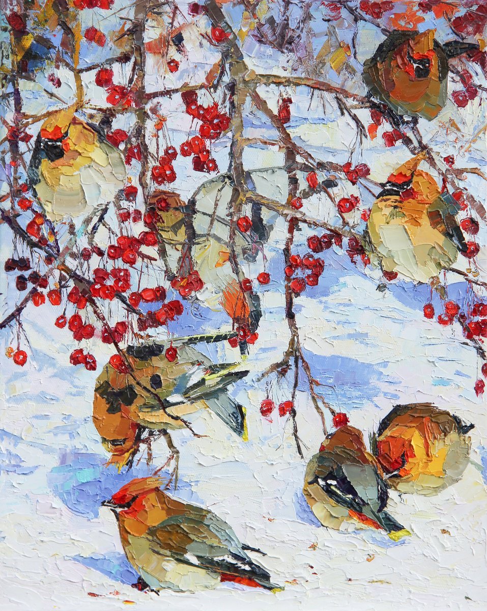 ????Waxwings???? by Alina Shangina ??