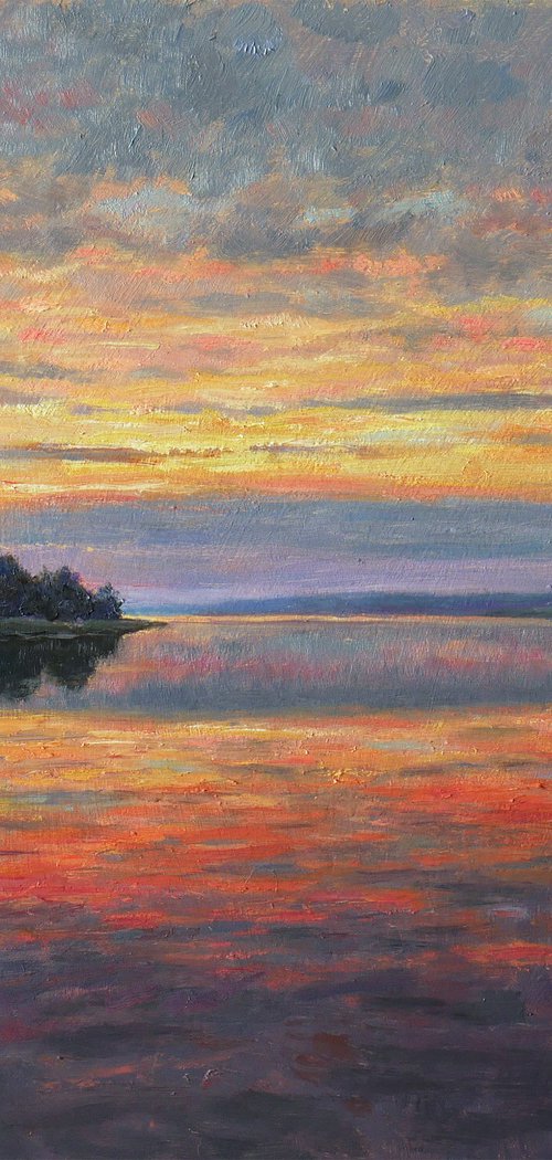 The Evening Lake by Nikolay Dmitriev