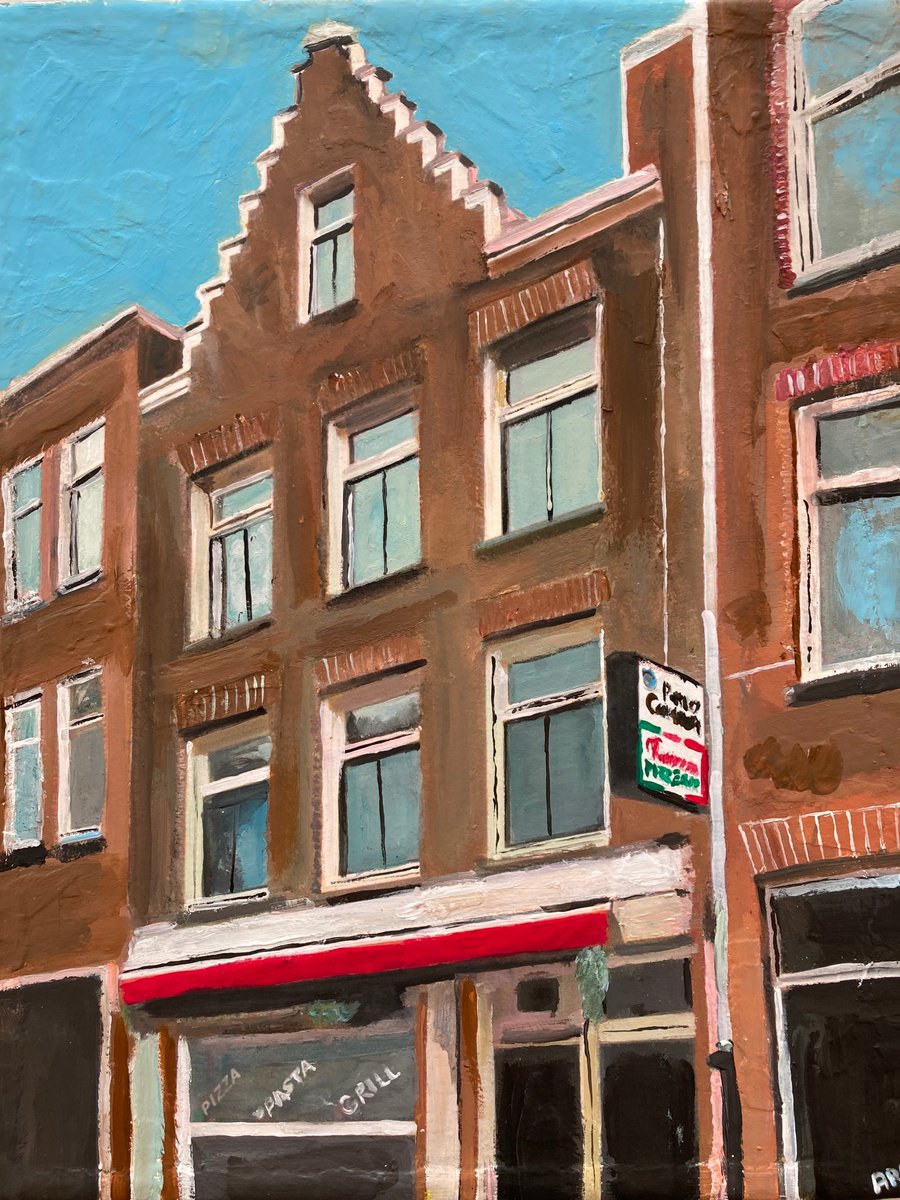 The Streets Of Amsterdam By Andrew Reid Wildman, 9 X 12, Artwork For Sale On Artfinder