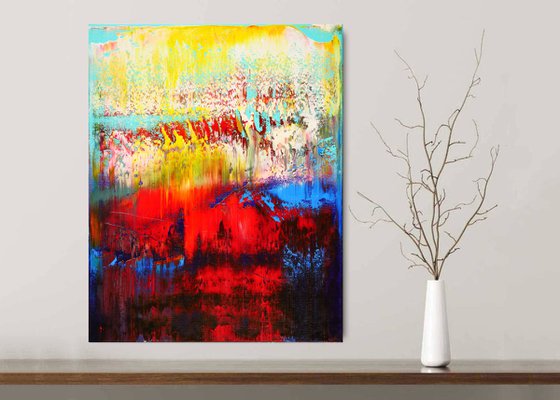 Original abstract painting Canvas oil artwork Modern art