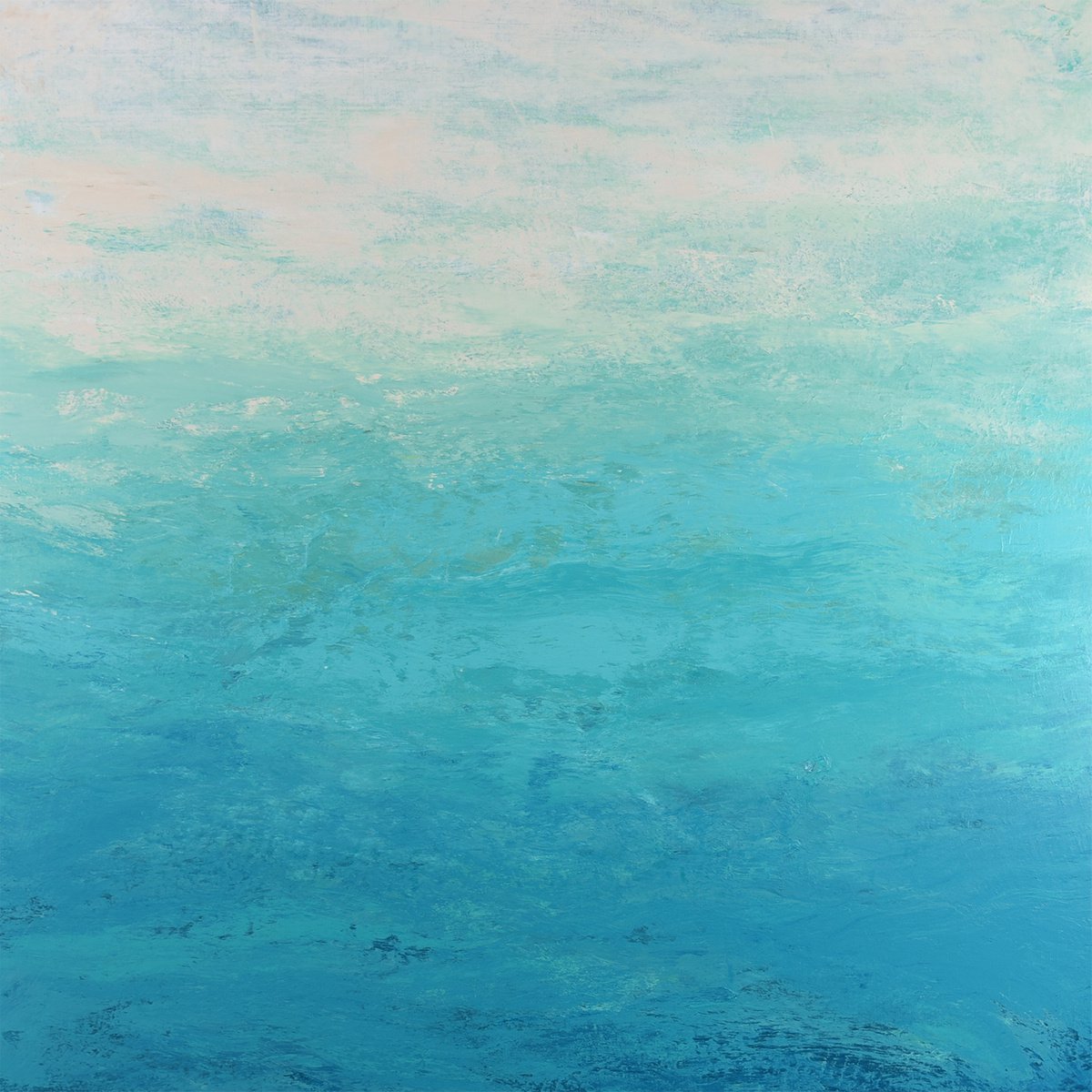 Sea to Sky - Modern Abstract Expressionist Seascape by Suzanne Vaughan