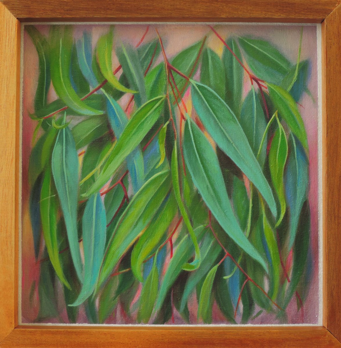 Photorealistic Botanical Acrylic Painting By Laura Cabral, 9 X 9", Sensations, Original Artwork