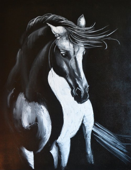 White Horse: Illumination by Valeriia Radziievska