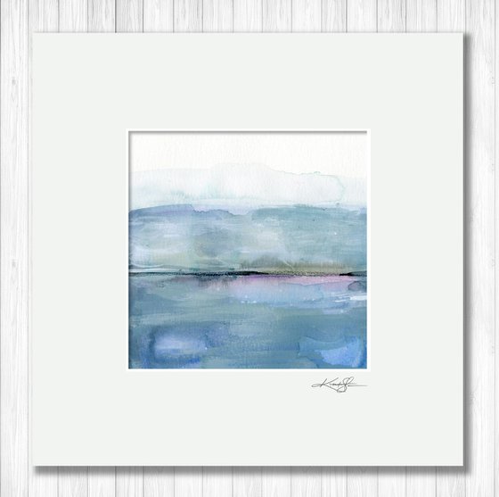 Tranquil Dreams 14 - Abstract Landscape/Seascape Painting by Kathy Morton Stanion