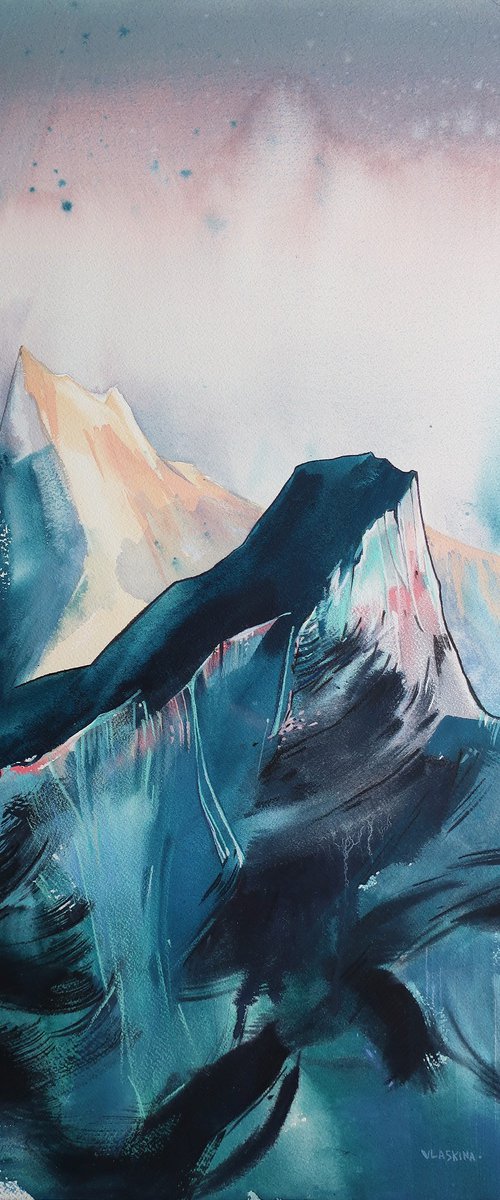 Norway Mountain landscape. by Alla Vlaskina