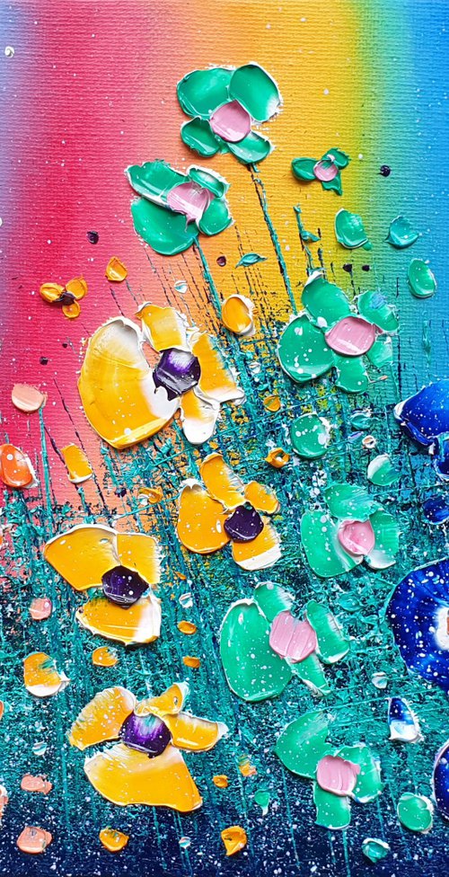 "Rainbow Nights & Flowers in Love" by Phil Broad