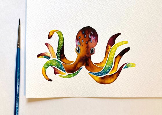 Little Octopus Original Artwork