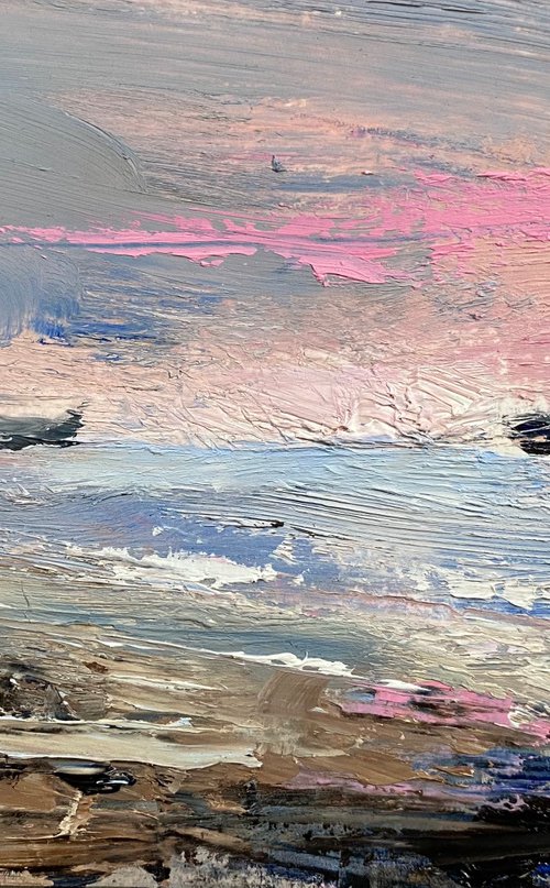 Soft Sea and Pink Sky by Nikki Wheeler