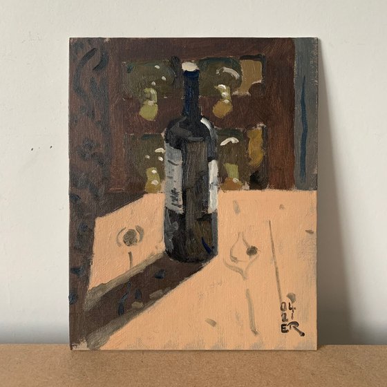 Wine Bottle in Afternoon Light