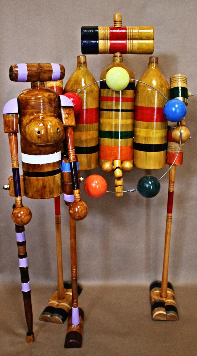 Surrealistic Still Life Sculpture By Ken Vrana, 19 X 39", The Amazing Balzerini And Violet, Original Artwork