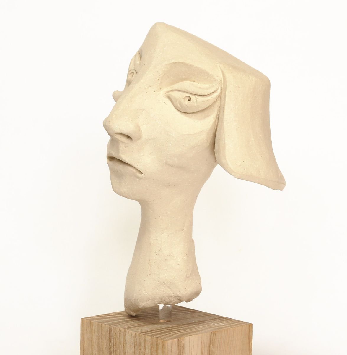 Paloma: ceramic portrait sculpture by Gabrielle Turner