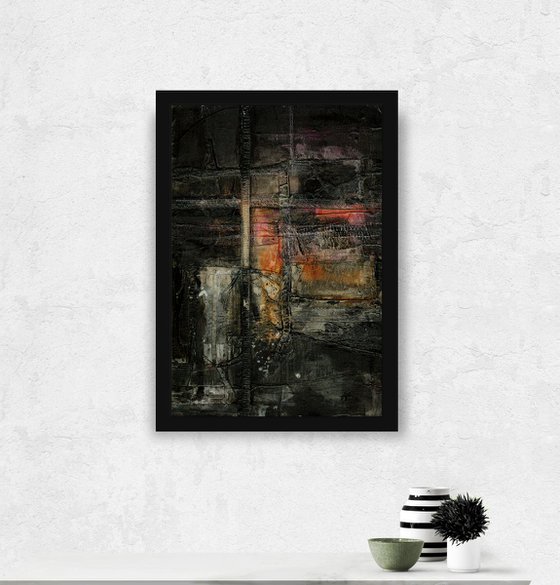 Remnants of The Past 2 - Abstract Mixed Media Painting by Kathy Morton Stanion, Modern Home decor