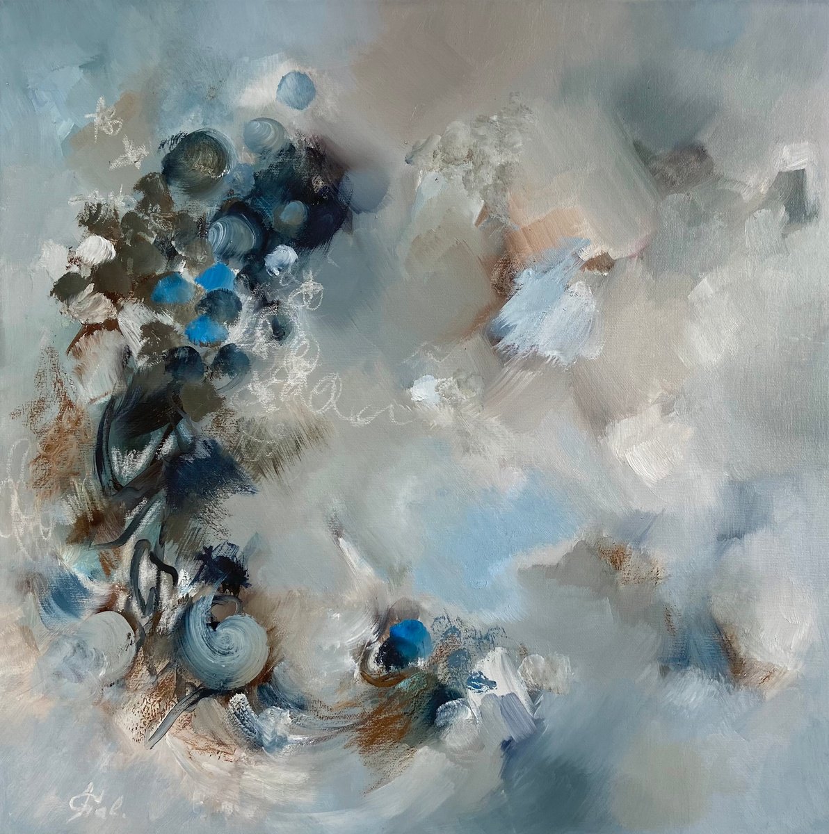 Snow Incantation By Junija (Yuna) Galejeva, 20 X 20, Artwork For Sale On Artfinder