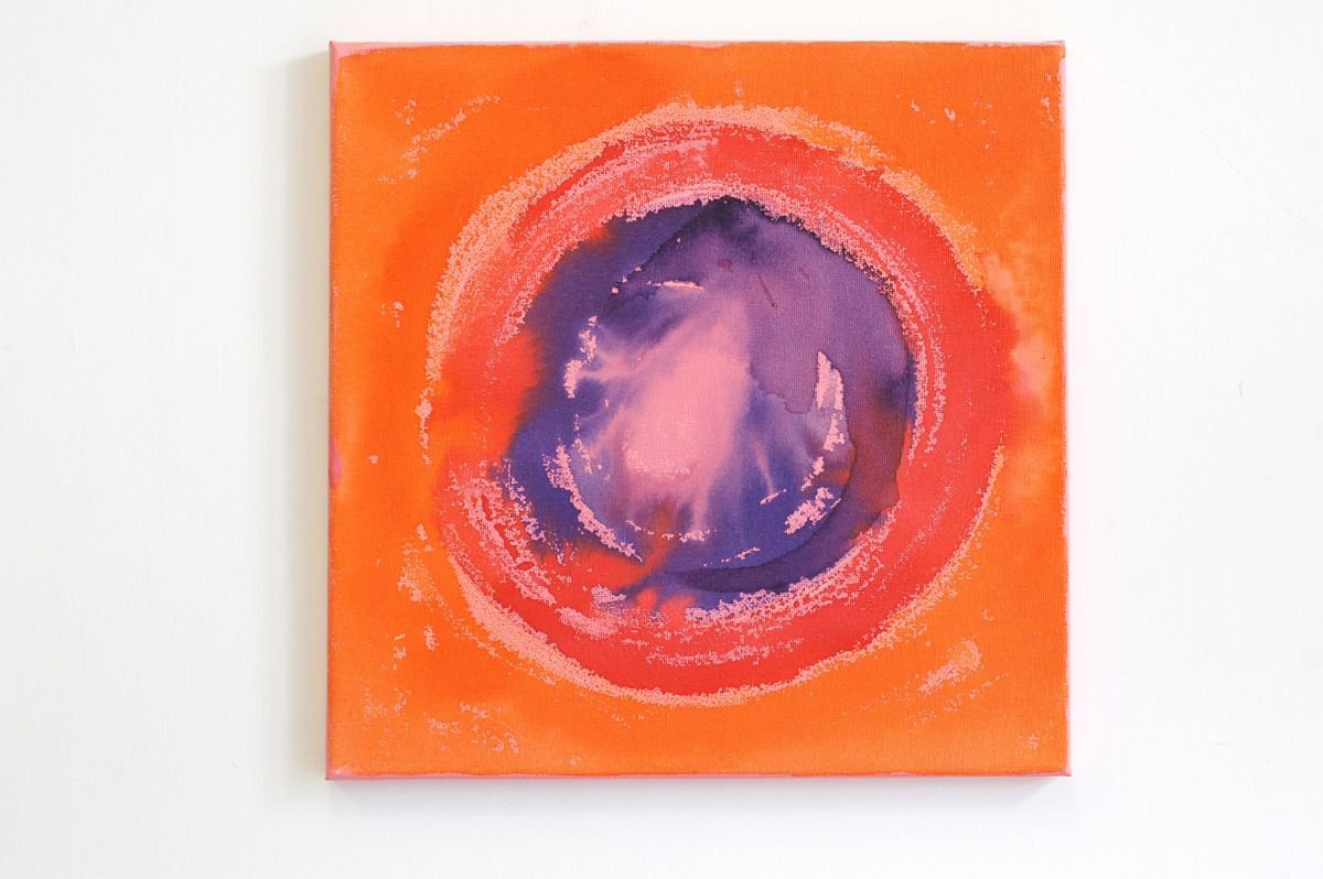 Orange abstract by Ewa Dabkiewicz