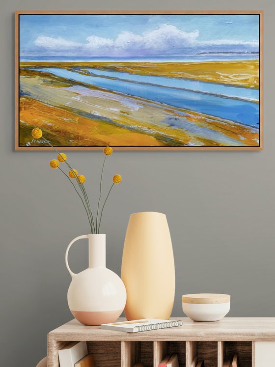Abstract Seascape Cloud Lagoon