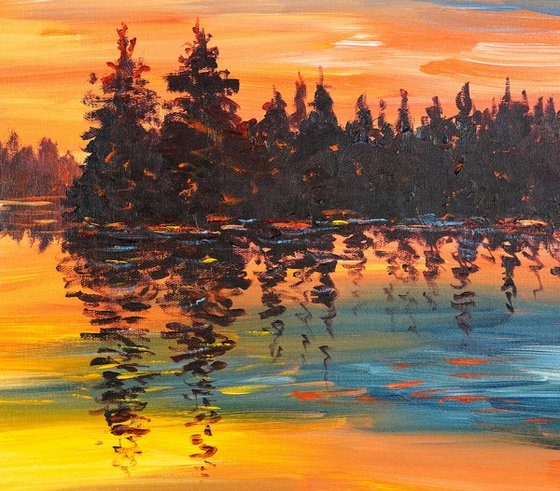 Romantic Evening Landscape D 1