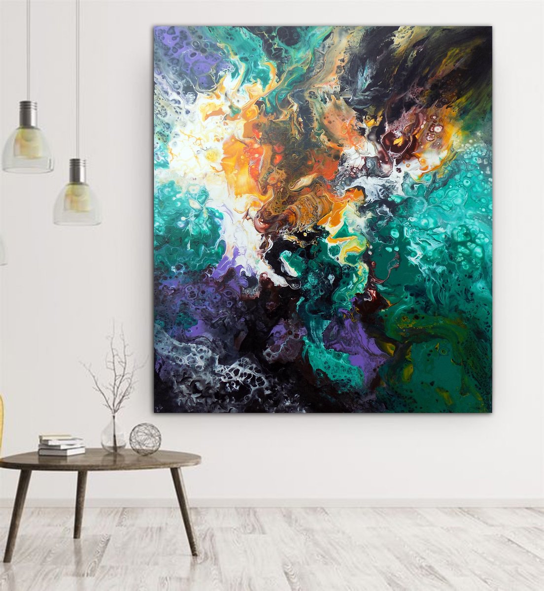 Cosmic Pulse By Areti Ampi, 33 X 39, Artwork For Sale On Artfinder