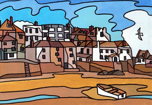 "Low tide St Ives harbour" by Tim Treagust