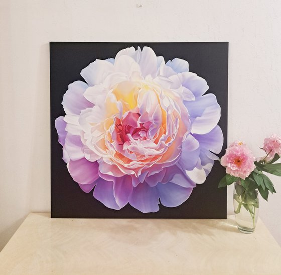 "Sunny peony", floral art