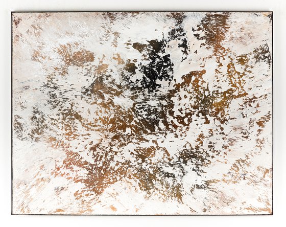 Brown abstract painting DK663