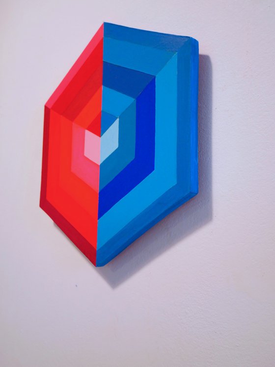 cube insider, geometric abstract form