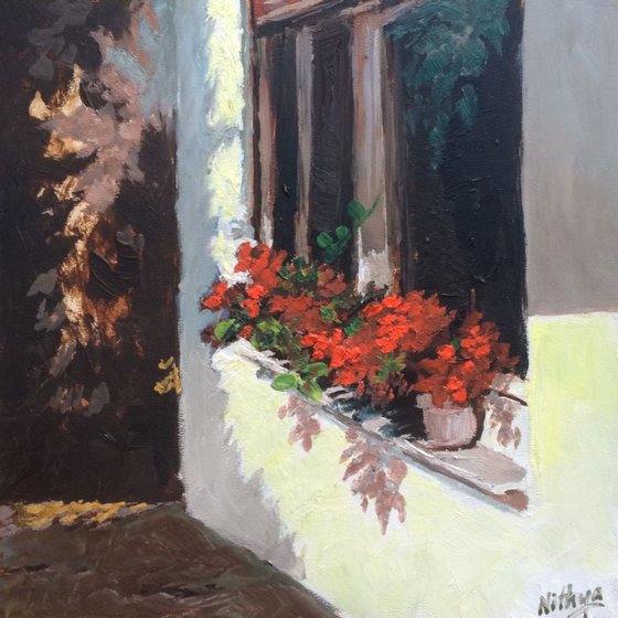 Doc's Window - Original Painting of Windows