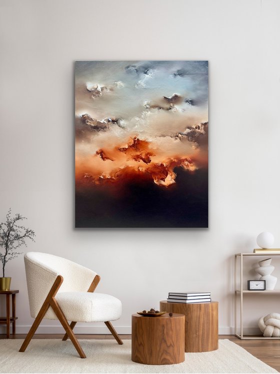 Mountains on her shoulders