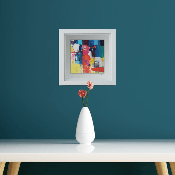 Framed ready to hang original abstract  - Urban #2