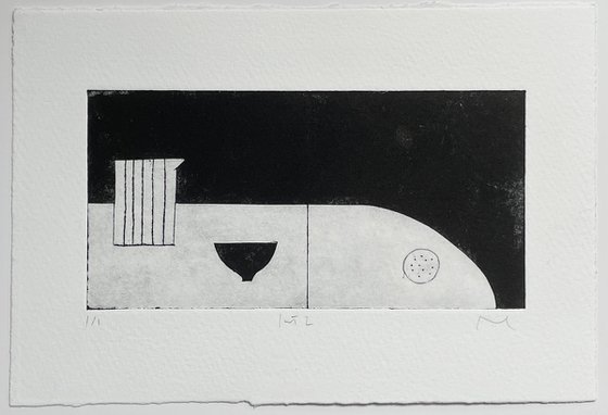 Quiet Interior No.2 drypoint print