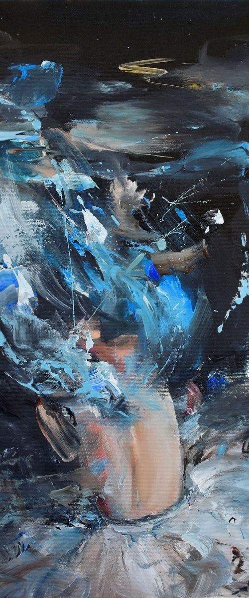 "Me ne andrò su una barca d'argento" by Vanessa Poutou