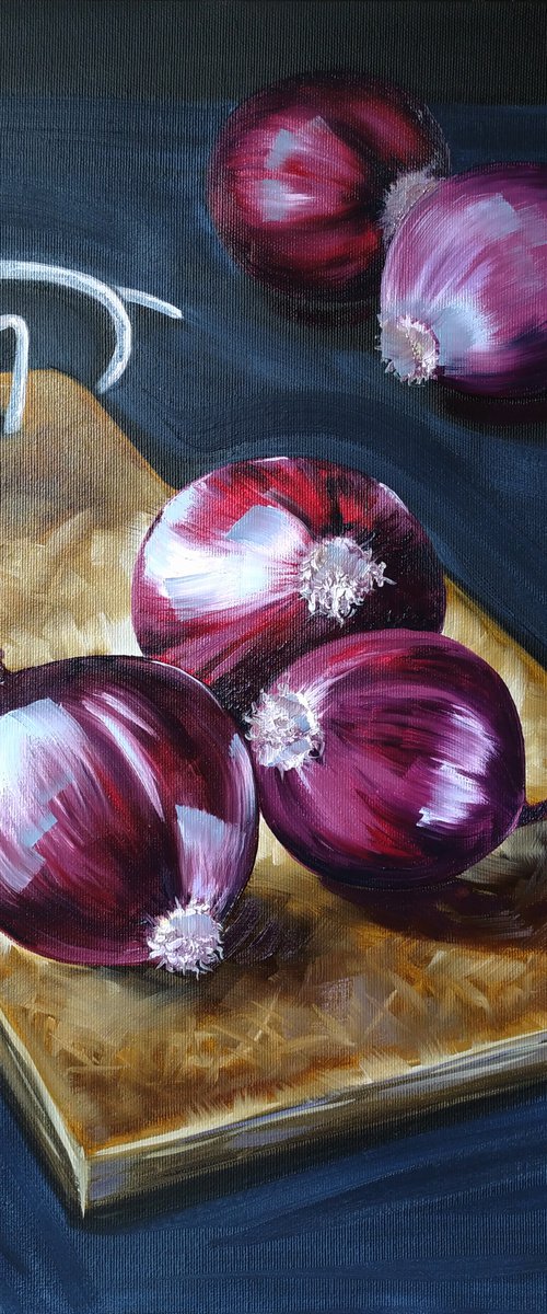 Purple onion by Anna Shabalova