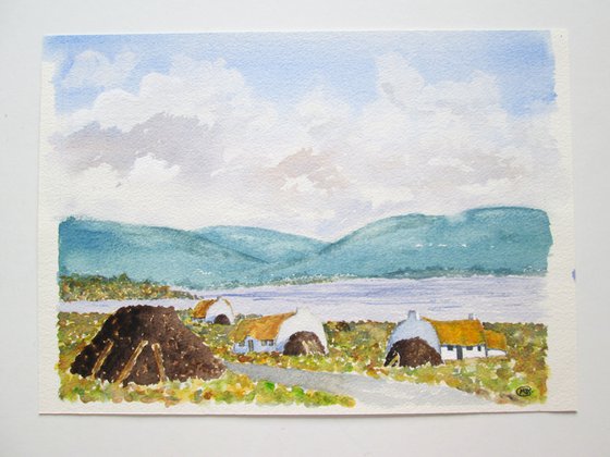 Peat Huts After Paul Henry