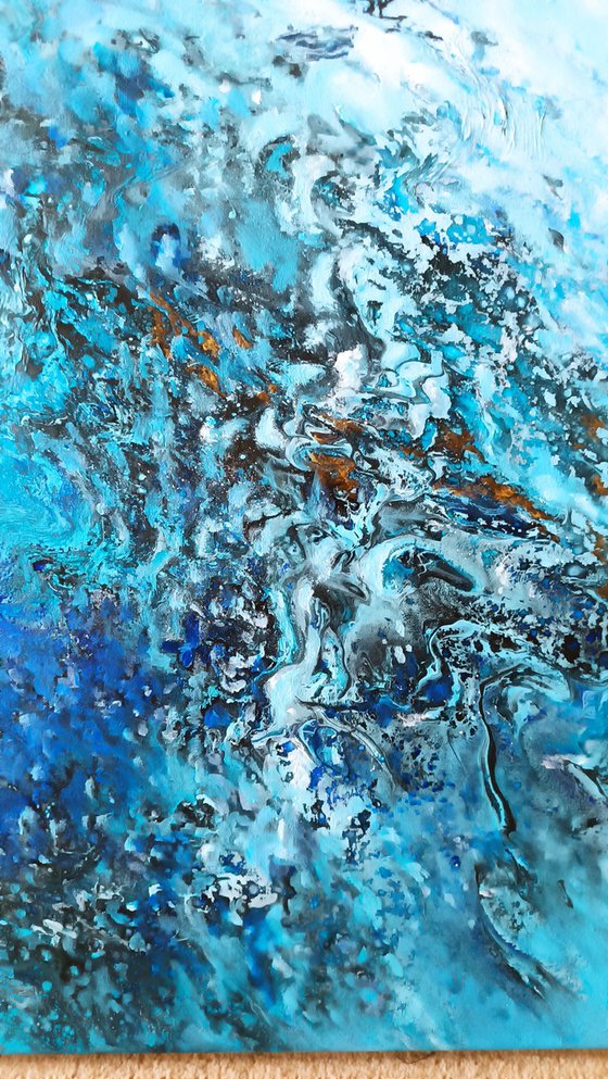 Blue infinity. Painting